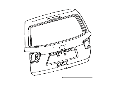 Toyota 67005-0C151 Panel Sub-Assembly, Back