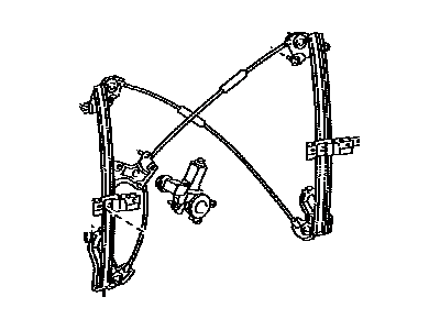 Toyota 69850-0C060 Regulator Assy, Back Door Power Window