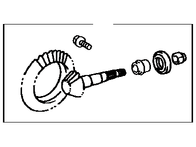 Toyota 41201-80481 Final Gear Kit, Differential, Front