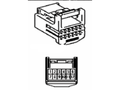 Toyota 90980-12559 Housing, Connector F