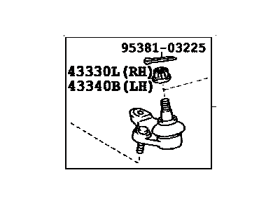 2011 Toyota Camry Ball Joint - 43330-39855