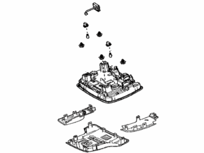 Toyota 81260-02871-C0 Lamp Assy, Map