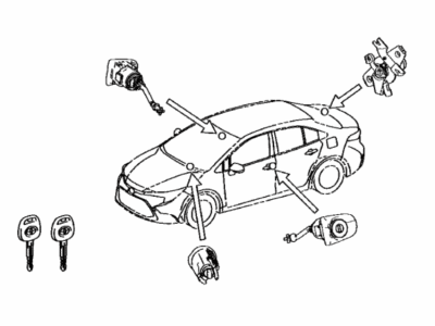 2022 Toyota Corolla Door Lock Cylinder - 69005-02J40