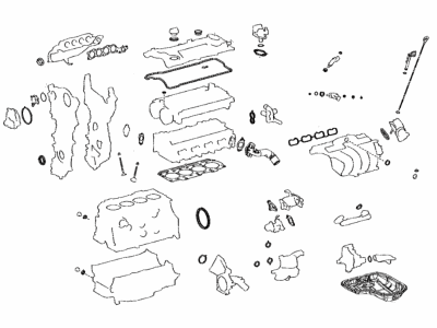 04111-F2020 Toyota Engine O Gasket Kit Illustration 1 of 1