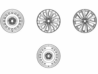 Toyota 42611-02W00 Wheel, Disc
