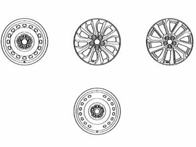 Toyota 42611-02W01 Wheel, Disc