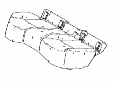 Toyota 71503-02A40 Pad Sub-Assembly, Rr Sea