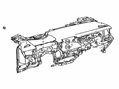 Toyota 55400-02080-C4 Pad Assembly, Instrument