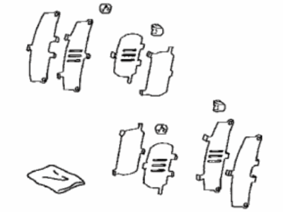 Toyota 04945-02260 SHIM Kit, Anti SQUEA