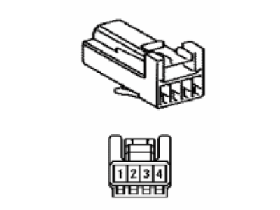 Toyota 82824-50130 Connector, Wiring Ha