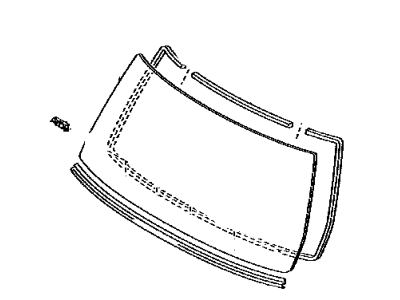 Toyota 56101-35071 Glass Sub-Assembly, Wind