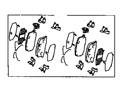 1992 Toyota Celica Brake Pad Set - 04491-20660