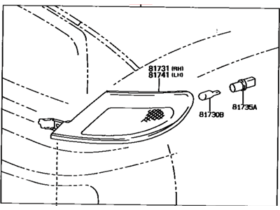 1991 Toyota Celica Side Marker Light - 81740-20180