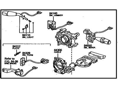 Toyota 84310-2G010 Switch Assy, Turn Signal