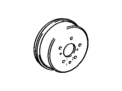 1988 Toyota Corolla Brake Drum - 42431-20080