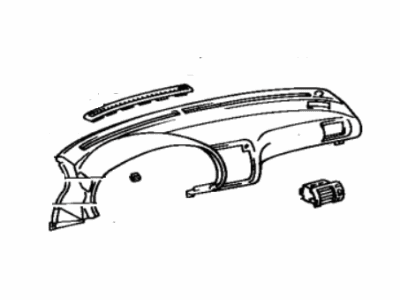 Toyota 55401-20580-04 Pad Sub-Assembly, Instrument Panel Safety