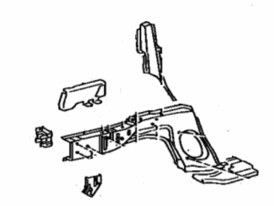 Toyota 57101-20700 Member Sub-Assy, Front Side, RH