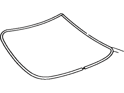 Toyota 75572-14050 Moulding, Back Window, Outside Upper