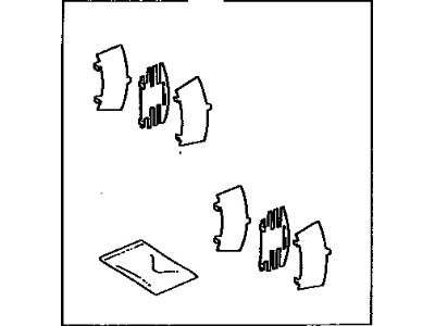 Toyota 04946-32020 SHIM Kit, Anti SQUEAL