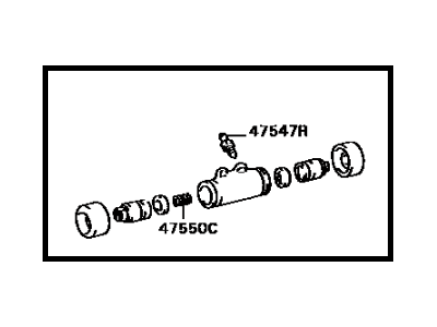 Toyota 47570-20051 Cylinder Assembly, Rear Wheel Brake