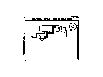 Toyota 17792-74230 Plate, Engine Vacuum Hose Information