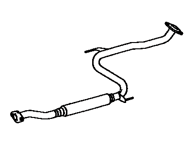 Toyota 17420-16372 Center Exhaust Pipe Assembly