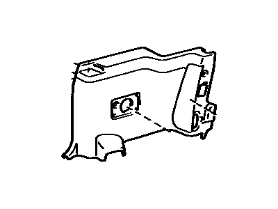 Toyota 62510-AE300-E0 Panel Assy, Quarter Trim, Front RH