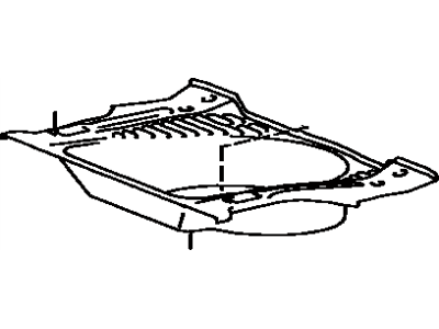 Toyota 58311-20270 Pan, Rear Floor