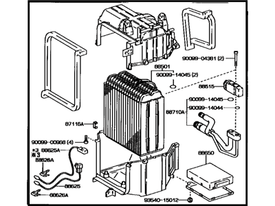 1993 Toyota Celica Evaporator - 88510-2B150