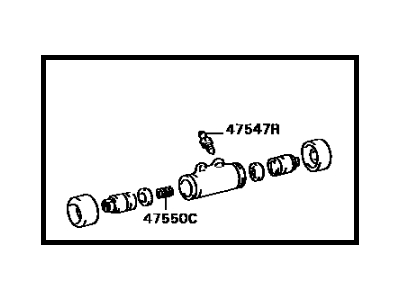 Toyota 47550-20140 Cylinder Assembly, Rear Wheel Brake