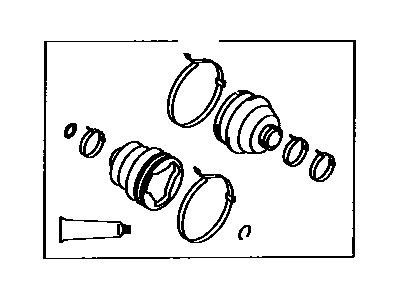 Toyota 04438-20231 Front Cv Joint Boot Kit