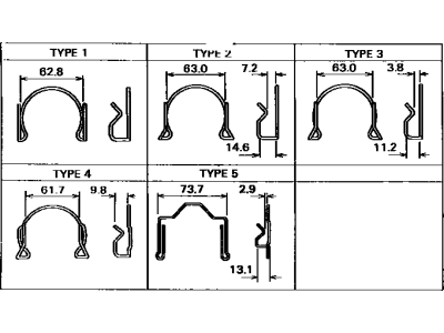 Toyota 31232-12070 Clip, Release Bearing Hub