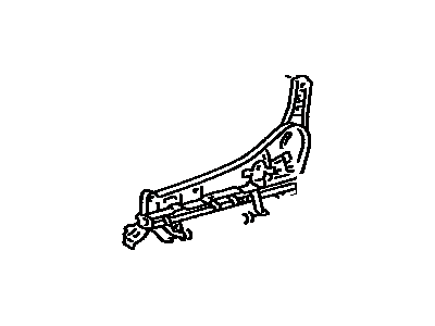 Toyota 72022-20090 ADJUSTER Sub-Assembly, Front Seat, Inner LH