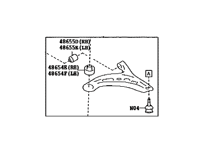 2019 Toyota 86 Control Arm - SU003-08016