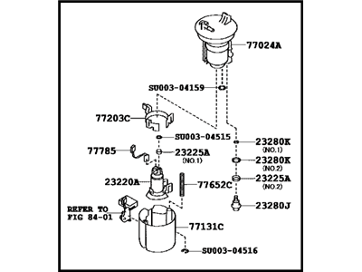 2018 Toyota 86 Fuel Pump - SU003-07510