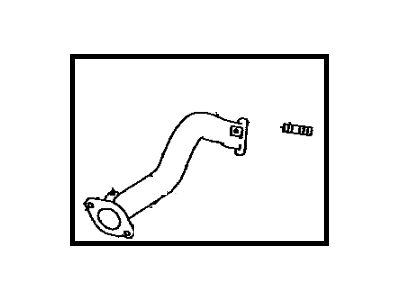 Toyota SU003-01137 Front Exhaust Pipe Sub-Assembly