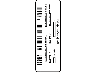 Toyota SU003-04483 Label Mo