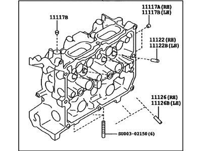 2017 Toyota 86 Cylinder Head - SU003-00111