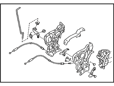 Toyota SU003-04114 Front Door Lock Assembly, Right