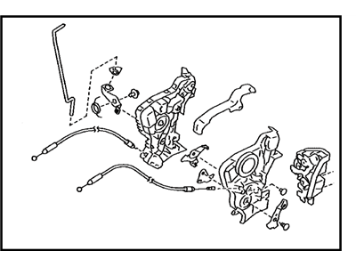 Toyota SU003-04113 Front Door Lock Assembly, Left