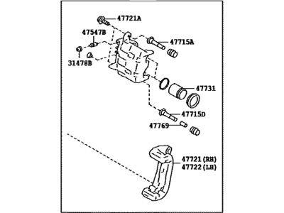 Scion FR-S Brake Caliper - SU003-04086