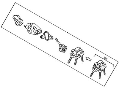 Toyota SU003-01415 Key Kit