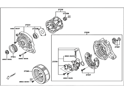 Toyota SU003-00484 Alternator Assy