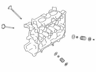 Toyota SU003-00103 Head & Valve Set-Cylinder