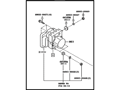 Scion FR-S ABS Control Module - SU003-04300