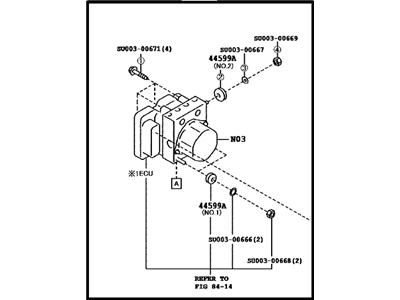 Scion FR-S ABS Pump And Motor Assembly - SU003-04300