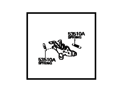 Toyota 53510-14130 Lock Assembly, Hood