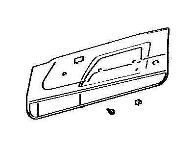 Toyota 67650-14310-02 Board Sub-Assembly, Front Door Trim, RH