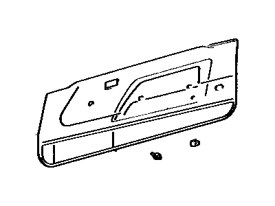 Toyota 67620-1D010-04 Board Sub-Assy, Front Door Trim, LH