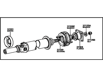 Toyota Celica Drive Shaft - 37120-24010